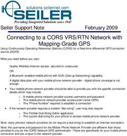 Connecting to a CORS VRS/RTN Network with