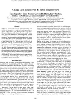 A Large Open Dataset from the Parler Social Network - AAAI ...