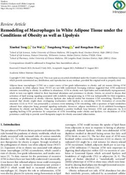 Review Article Remodeling of Macrophages in White Adipose Tissue under the Conditions of Obesity as well as Lipolysis