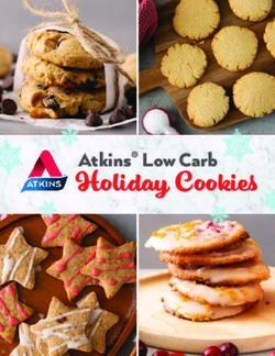 Holiday Cookies Atkins Low Carb