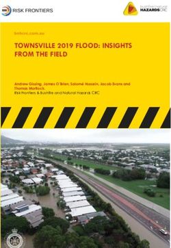 T OWNSVILLE 2019 FLOOD : INSIGHTS FROM THE FIELD - Bushfire & Natural ...