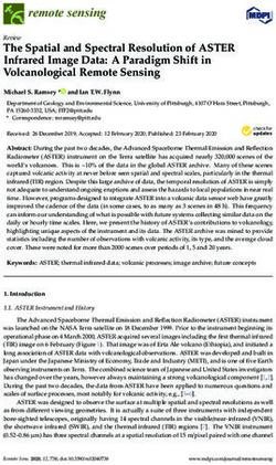The Spatial and Spectral Resolution of ASTER Infrared Image Data: A Paradigm Shift in Volcanological Remote Sensing