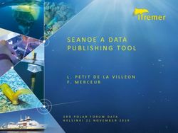 SEANOE A DATA PUBLISHING TOOL - L. PETIT DE LA VILLEON F. MERCEUR 3RD POLAR FORUM DATA HELSINKI 21 NOVEMBER2019 - Polar Data Forum