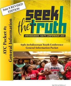 65th Archdiocesan Youth Conference General Information Packet - Archdiocese of ...