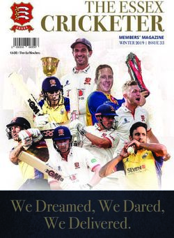 CRICKETER MEMBERS' MAGAZINE WINTER 2019 | ISSUE 33 - £4.00 / Free for Members - Essex Cricket