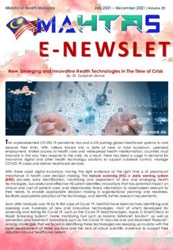 New, Emerging and Innovative Health Technologies in The Time of Crisis