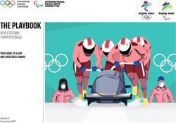 The Playbook aThleTes and Team officials - your guide To a safe and successful games - Olympics