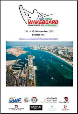 Bulletin No 1 19th to 23rd November 2019