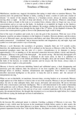 Timelines of Mercury - Astro*Synthesis