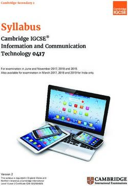 Syllabus Cambridge IGCSE Information and Communication Technology 0417 - Cambridge International