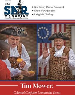 Tim Mower: Colonial Conjurer Levram the Great - n New Library Director Announced n Graves of Our Founders n Rising SON Challenge - National ...