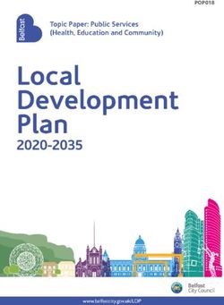 Belfast Public Services (Health, Education and Community) Topic Paper 2020-2035