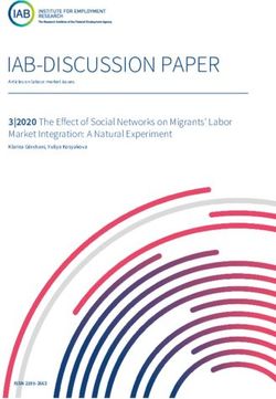 IAB-DISCUSSION PAPER 3|2020 The Effect of Social Networks on Migrants' Labor Market Integration: A Natural Experiment