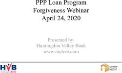 PPP Loan Program Forgiveness Webinar April 24, 2020 - Presented by: Huntingdon Valley Bank www.myhvb.com