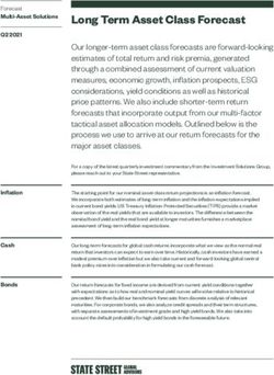 Long Term Asset Class Forecast - State Street Global Advisors