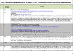 Public Comments From Individuals (as of January 20, 2012) - Submitted through the Federal Register Process - HHS.gov