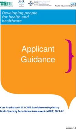 Applicant Guidance - Core Psychiatry & ST1 Child & Adolescent Psychiatry: Multi-Specialty Recruitment Assessment (MSRA) 2021-22