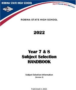 HANDBOOK 2022 Year 7 & 8 Subject Selection - ROBINA STATE HIGH SCHOOL - Subject Selection Information - Robina ...