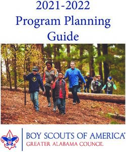 Program Planning Guide 2021-2022 - Printing Provided by: Greater Alabama Council