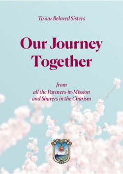 Our Journey Together To our Beloved Sisters - from all the Partners-in-Mission and Sharers in the Charism