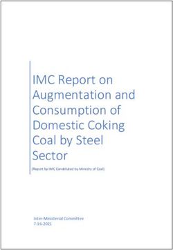 IMC Report on Augmentation and Consumption of Domestic Coking Coal by Steel Sector - Inter-Ministerial Committee 7-16-2021 - Ministry of Coal