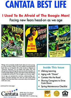 CANTATA BEST LIFE I Used To Be Afraid of The Boogie Man! - Cantata Senior Living