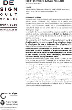 DESIGN CULTURE(S) | CUMULUS ROMA 2020 16-17-18-19 JUNE 2020 VENUE - Cumulus Association