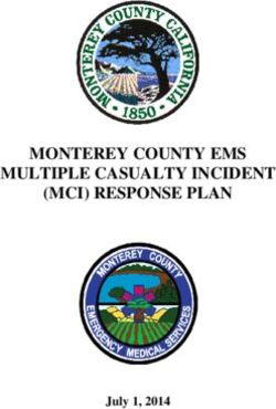 MONTEREY COUNTY EMS MULTIPLE CASUALTY INCIDENT (MCI) RESPONSE PLAN - July 1, 2014