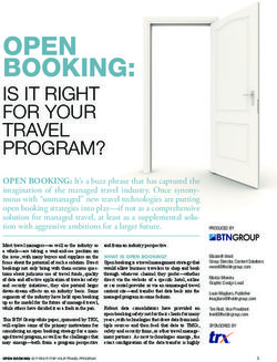 OPEN BOOKING: IS IT RIGHT FOR YOUR TRAVEL PROGRAM?