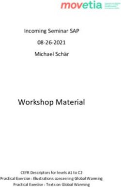 Workshop Material Incoming Seminar SAP 08-26-2021 Michael Schär - CEFR Descriptors for levels A1 to C2 - Movetia