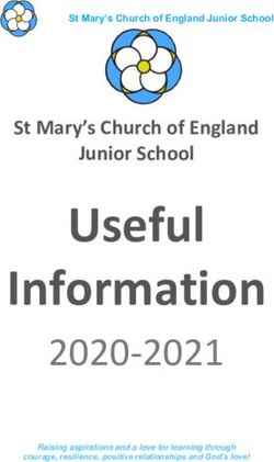 Useful Information 2020-2021 - St Mary's Church of England Junior School - St Mary's Church of England Junior ...