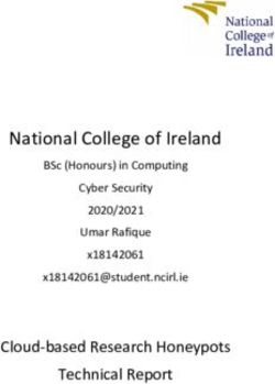 National College of Ireland - Cloud-based Research Honeypots Technical Report - BSc (Honours) in Computing