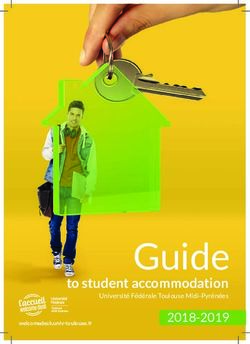 Guide to student accommodation - Université Fédérale Toulouse Midi-Pyrénées - Université de Toulouse
