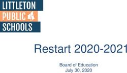 Restart 2020-2021 Board of Education July 30, 2020 - BoardDocs