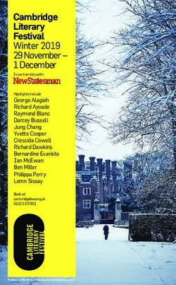 Cambridge Literary Festival Winter 2019 29 November - 1 December