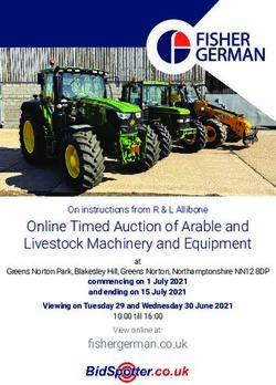 Online Timed Auction of Arable and Livestock Machinery and Equipment
