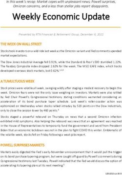 Weekly Economic Update - RTN Federal Credit Union