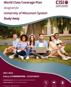 World Class Coverage Plan - designed for Study Away - University of ...