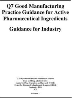 Q7 Good Manufacturing Practice Guidance for Active Pharmaceutical Ingredients Guidance for Industry - FDA
