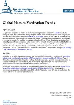 Global Measles Vaccination Trends - Congress ...
