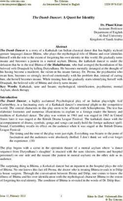 The Dumb Dancer: A Quest for Identity