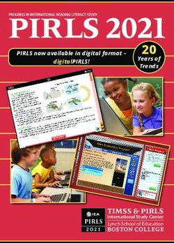 20 TIMSS & PIRLS International Study Center Lynch School of Education - Timss and Pirls