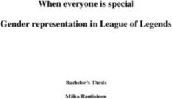 When everyone is special Gender representation in League of Legends