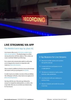 LIVE STREAMING VIA APP - The Mobile Event App by plazz AG
