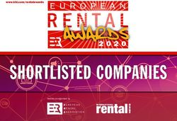 SHORTLISTED COMPANIES - www.khl.com/rentalawards - KHL Group