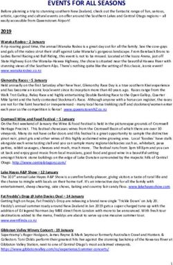 EVENTS FOR ALL SEASONS - Queenstown Airport