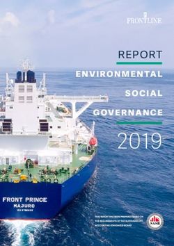 2019 REPORT environmental social governance - Frontline