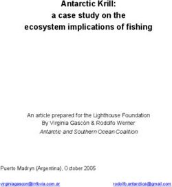 Antarctic Krill: a case study on the ecosystem implications of fishing