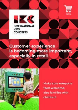 Customer experience is becoming more important, especially in retail - Make sure everyone feels welcome, also families with children! - IKC