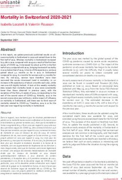 Mortality in Switzerland 2020-2021 - Serval